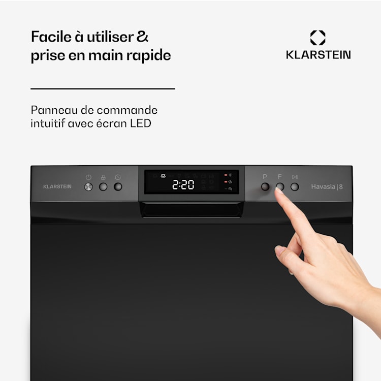 Havasia UV 8 Neo Lave-vaisselle de table lumière UV en pose libre / à encastrer 1380 W