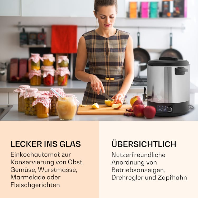 Abbey 25 Einkochautomat Getränkespender 25L 100°C 180min Edelstahl 25 Ltr | Edelstahl