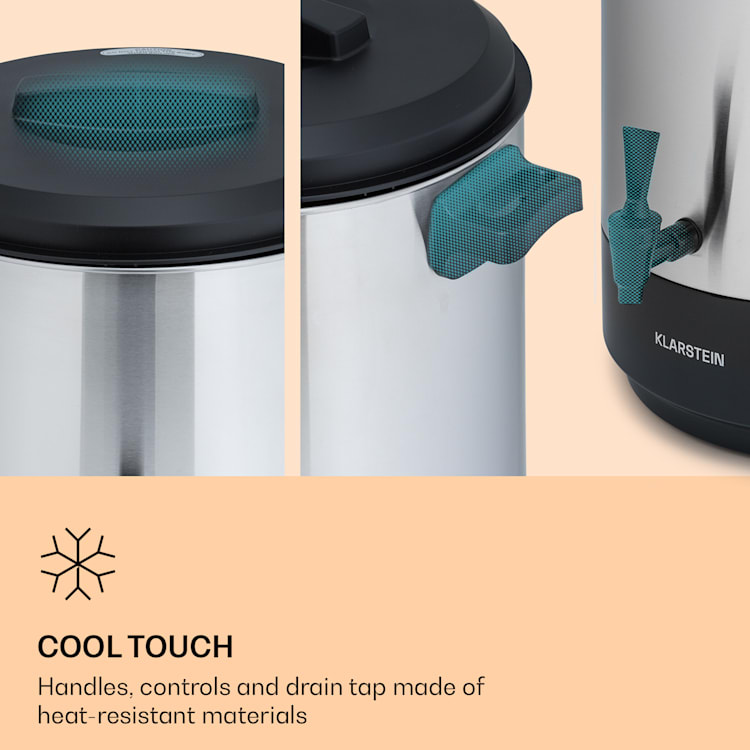 Abbey 25, aparat pentru conservare, distribuitor de băuturi, 25 l, 100 °C, 180 min, oțel inoxidabil 25 Ltr | Oțel inoxidabil