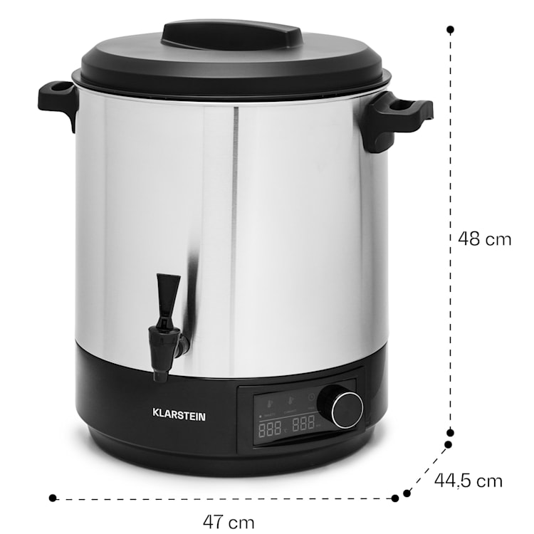 Abbey 25, aparat pentru conservare, distribuitor de băuturi, 25 l, 100 °C, 180 min, oțel inoxidabil 25 Ltr | Oțel inoxidabil