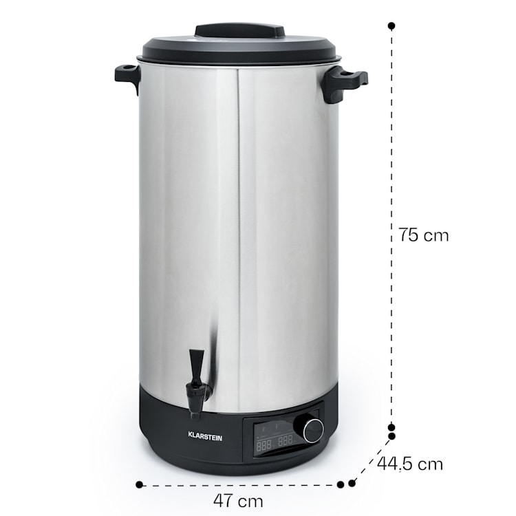Abbey 60 Einkochautomat Getränkespender 60L 100°C 180min Edelstahl 60 Ltr | Edelstahl