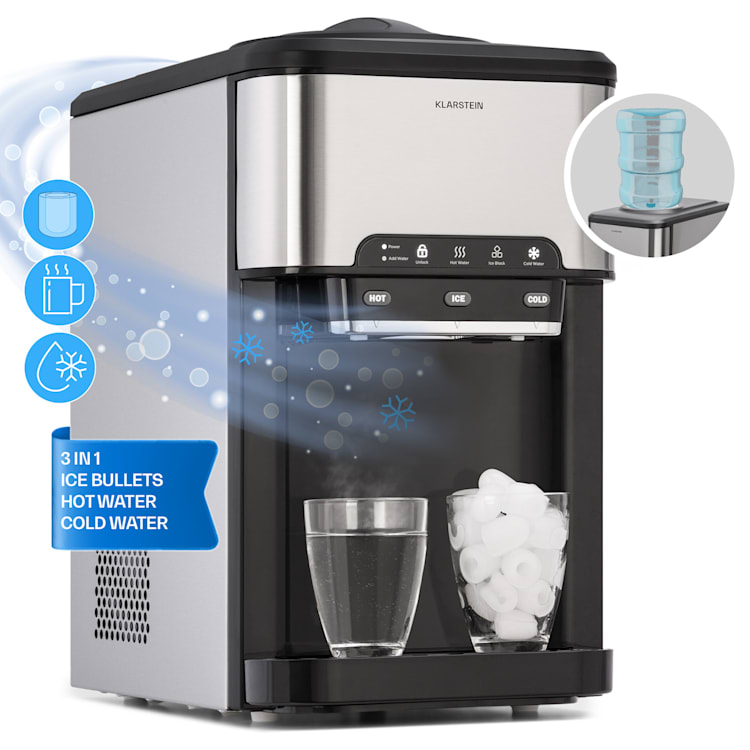 Vodeni ledomat 3 u 1: kockice leda, dispenzer vode: topla i hladna 20 kg/24h