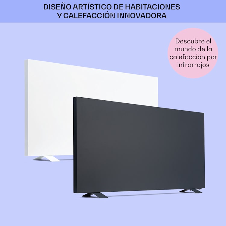 Taal Smart Calefactor híbrido por infrarrojos 105x56cm 750W Temporizador semanal IP24 105 x 56 cm | Blanco