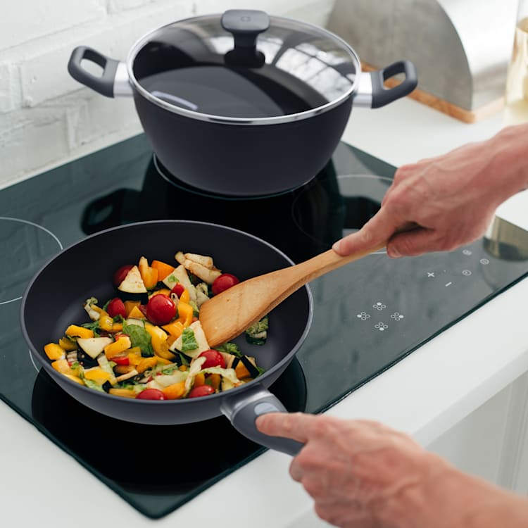 Noto Endurance Bratpfanne Ø20 cm geschmiedetes Aluminium abnehmbarer Griff 20 cm | Anthrazit