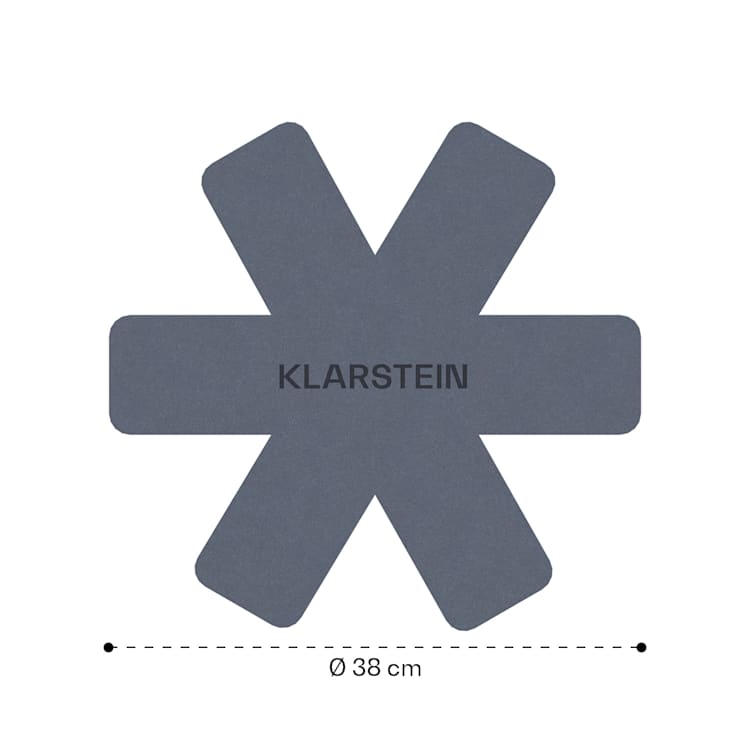 Noto Endurance Filz-Set 5 Stck. sternförmig sehr weich für Töpfe & Pfannen Ø38 cm