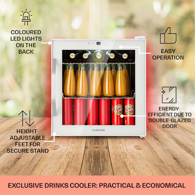 Coachella 50 wine fridge 47 litres WiFi function backlight stainless steel 50 Ltr | White