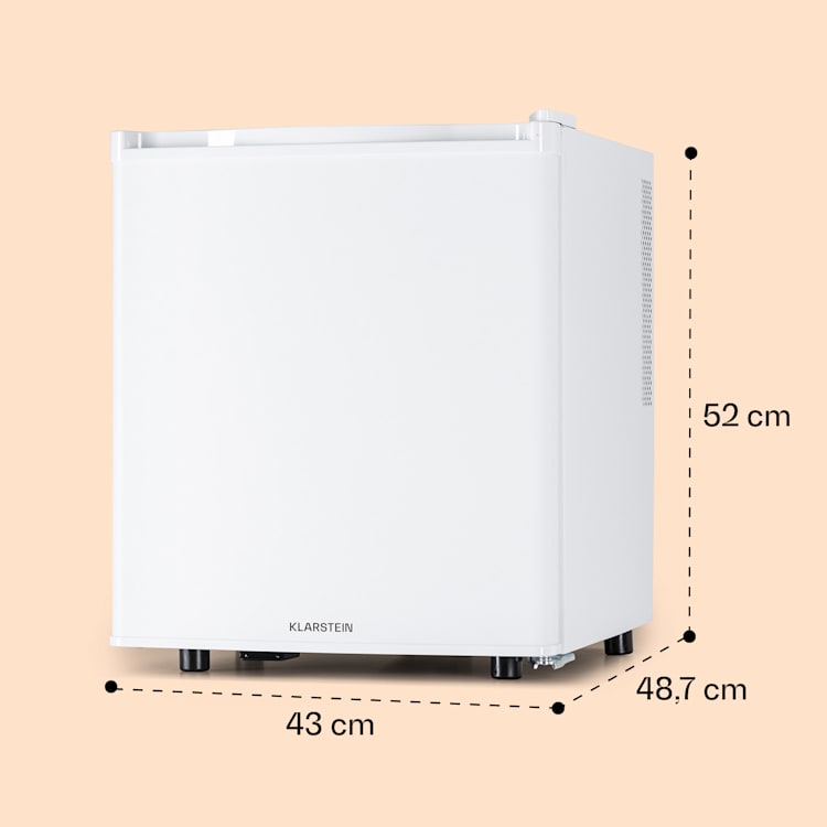 Happy Hour 45 Mini-Kühlschrank Minibar Getränkekühlschrank 45 Liter 26 dB 45 Ltr | Weiß