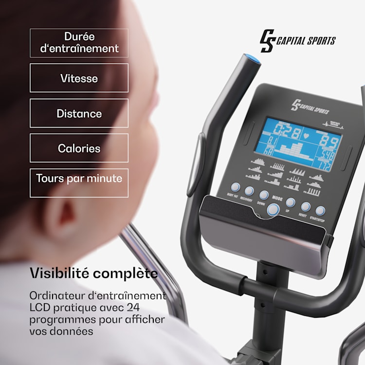 Helios fitness trainer hometrainer bluetooth app 32 standen magneetweerstand