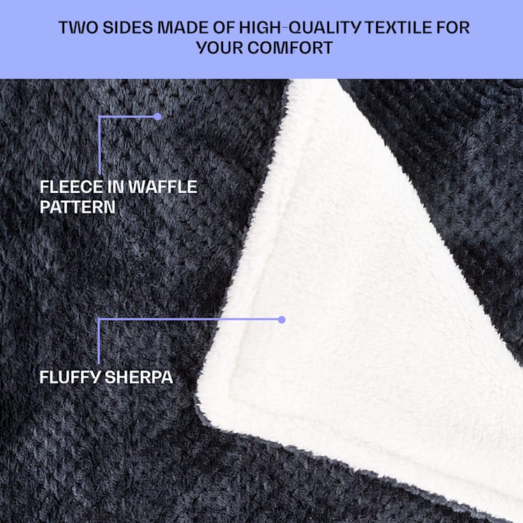 DR Watson Deluxe XXL, elektrická deka, 160 W, 9 úrovní ohrevu, 200 x 180 cm XXL | Antracit