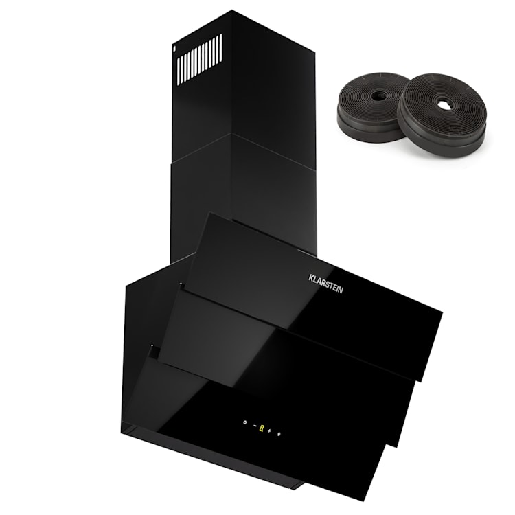 Campana de cocina Antonia 60 60cm 247 m³/h Touch EEK A++ Cristal 60 cm | Negro