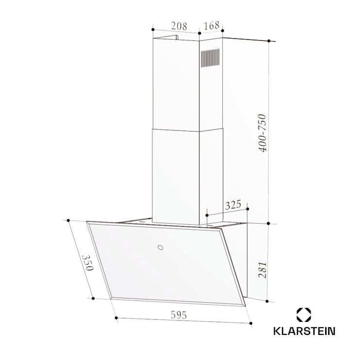 Laurel 60 Odsávač pár 60 cm Odsávaný vzduch: 247 m³/h LED Touch 60 cm | Čierna