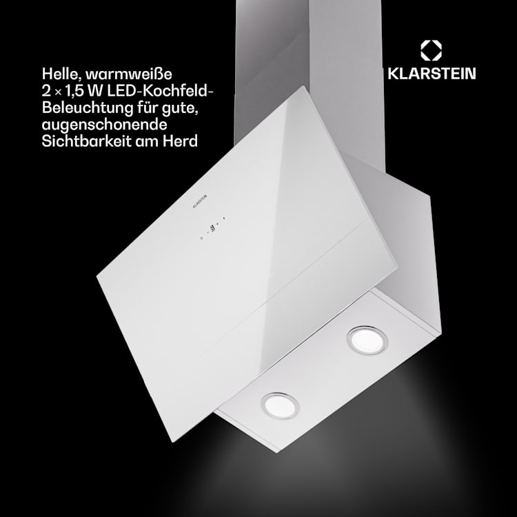 Laurel 60 Dunstabzugshaube 60cm Abluft: 247 m³/h LED Touch 60 cm | Weiß