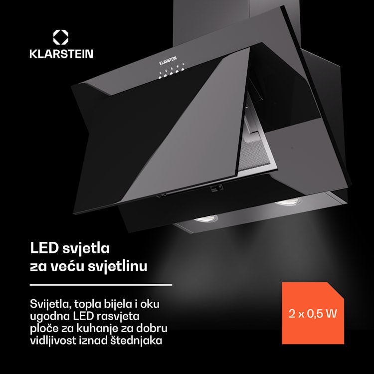 Athena 60, kuhinjska napa, 60 cm, 247 m³/h, LED, ekstrakcija/recirkulacija