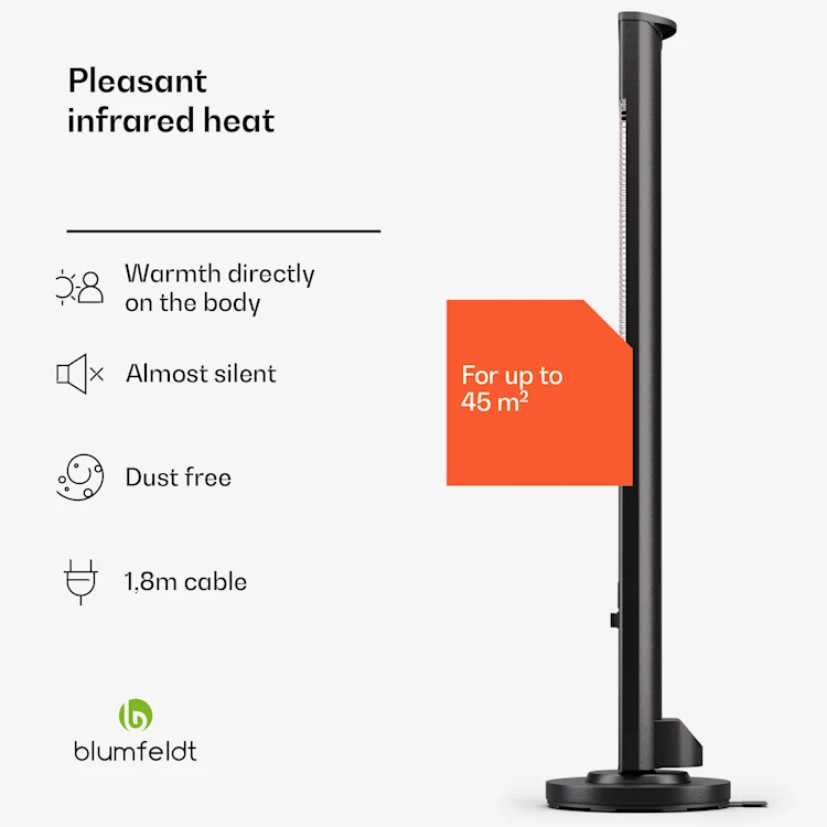 Heat Guru Plus 3000 In & Out radiant heater 3000W 3 levels remote control 3000 W | Black