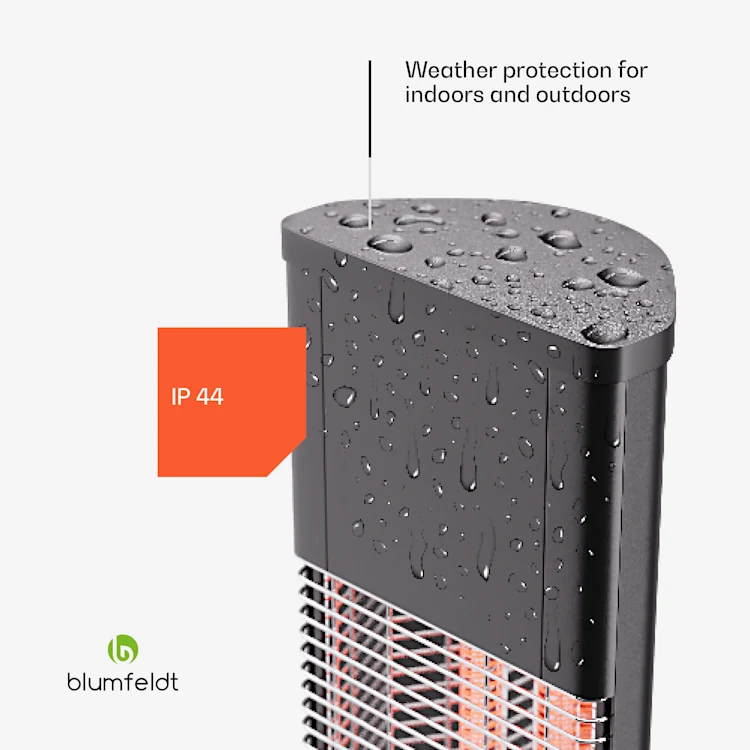 Heat Guru Plus 3000 In & Out radiant heater 3000W 3 levels remote control 3000 W | Black