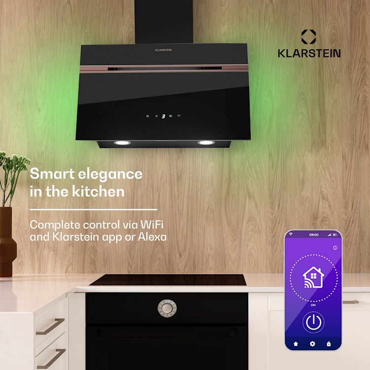 Alina 3.0 60 Smart, digestoř, 60 cm, 600 m³/h, LED displej, ambientní osvětlení, WiFi