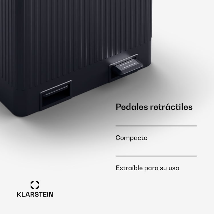 Cubo de pedal Grama 40L / 2x20L silencioso PP Retro