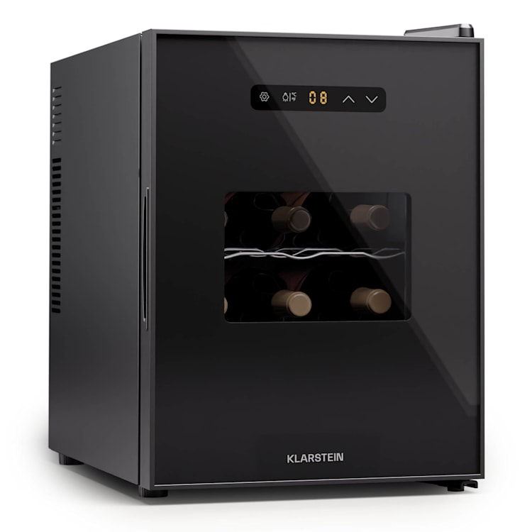 Silent Vino 12 Uno, borhűtő, 31 l / 12 palack, 5-18 °C, érintős 31 Ltr | 1 hűtőzóna | Fekete