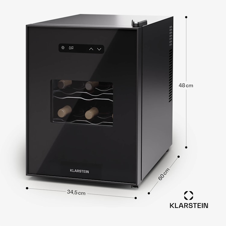 Silent Vino 12 Uno Weinkühlschrank 31 L / 12 Fl 5-18 °C Touch 31 Ltr | 1 Kühlzone | Schwarz