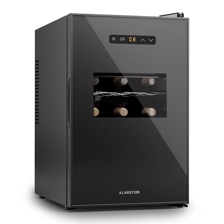 Silent Vino 15 Uno, borhűtő, 39 l / 15 palack, 5-18 °C, érintős 39 Ltr | 1 hűtőzóna | Fekete