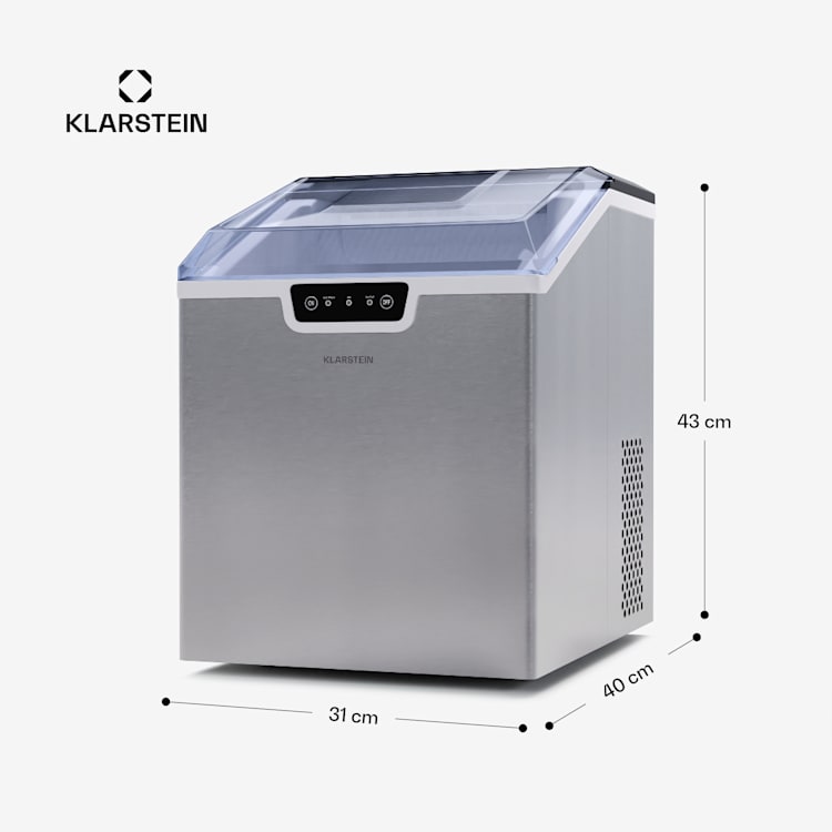 Klarstein Icefestival ice cube maker 12 kg/d bullet ice cubes