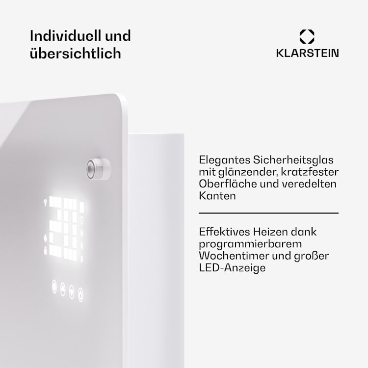 Bornholm Smart 1500 Konvektions-Heizgerät 1500W WiFi LED IP24 1500 W | Weiß