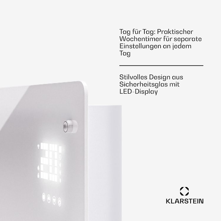 Bornholm Smart 2500 Konvektions-Heizgerät 2500W WiFi LED IP24 2500 W | Weiß