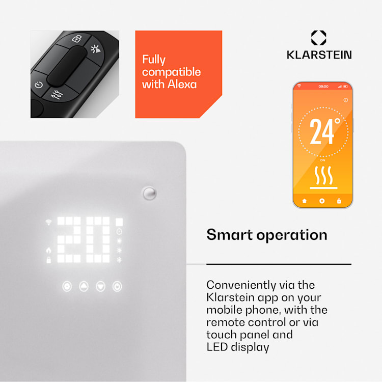Bornholm Smart 2500, konvektomat, 2500W, WiFi, LED, IP24 2500 W | BIjela