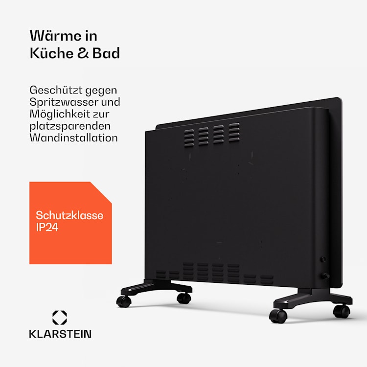 Bornholm Smart 2500 Konvektions-Heizgerät 2500W WiFi LED IP24 2500 W | Schwarz