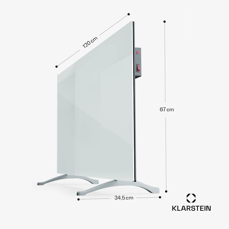 Marvel Mirror 720 Infrarotheizung 720W Wochentimer Spiegel quadratisch | 720 W