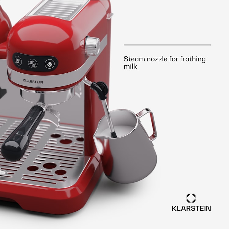 Ekspres do espresso Bella Café z młynkiem 1550W 20 barów 1,4 l Czerwony
