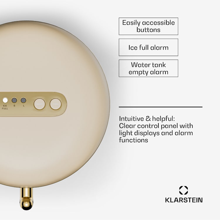 Passau jégkockakészítő gép 2 méret 15 kg/24 ó Auto-Clean 2,3 ltr | Krém