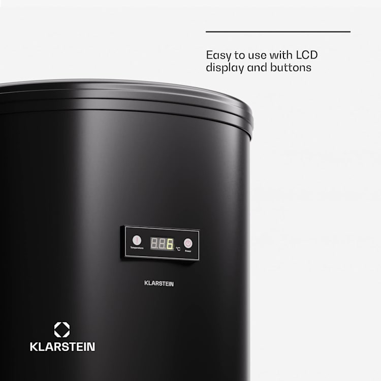 KLARSTEIN Happy Hour Mini Frigo Silencieux De Chambre/Cosmetique Ultra Compact, Mini Bar, Refrigerateur Aliments, Boissons, Etagères Réglables, Petit Frigo Camping, Voiture, 5-15°C, 40L