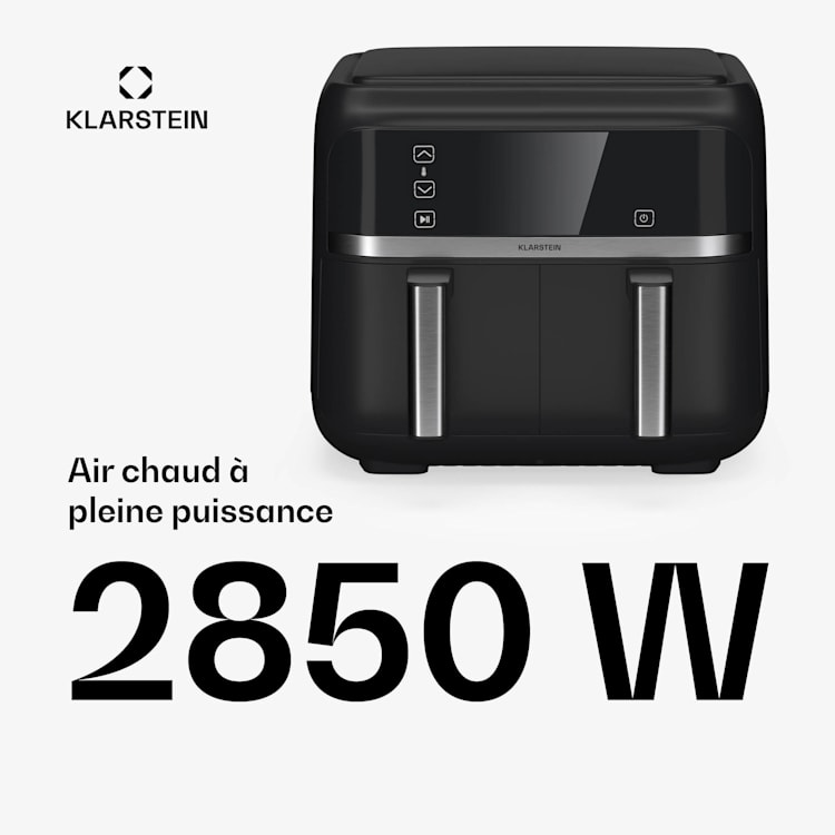 Friteuse à air chaud VitaFry Duo 7,6 litres 2 zones de cuisson 6 programmes VitaFry Duo | 7,6 Ltr
