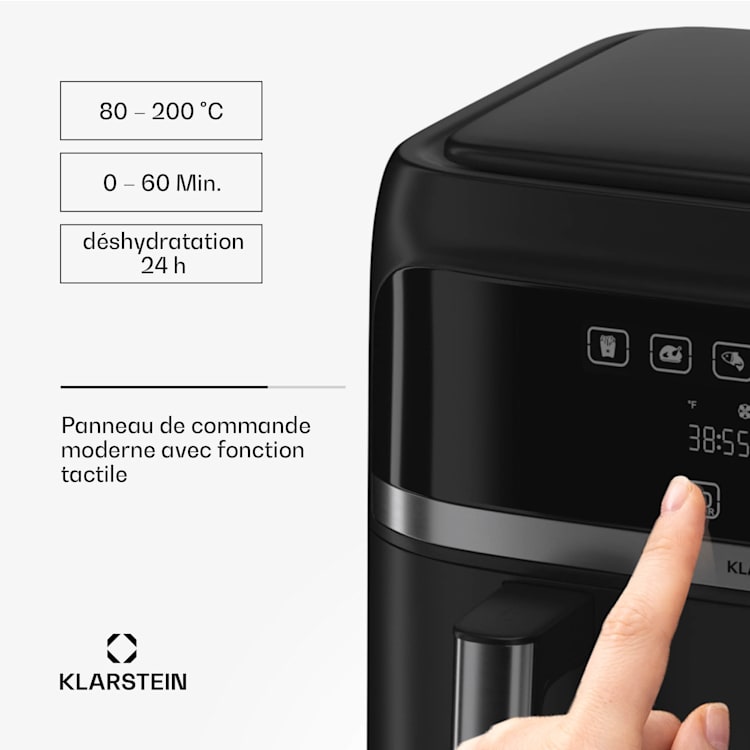 Friteuse à air chaud VitaFry Duo 7,6 litres 2 zones de cuisson 6 programmes VitaFry Duo | 7,6 Ltr