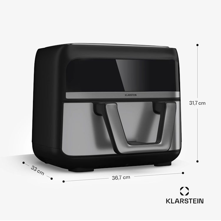VitaFry Duo Elegance, teplovzdušná fritéza, 9 litrov, 2 varné zóny, 6 programov VitaFry Duo Skylight | 9 Ltr