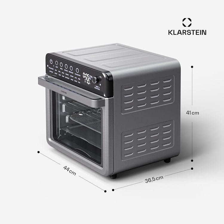 Air Glaze, digitálna teplovzdušná fritéza, 2000 W, 34 l, 16 programov, horný a dolný ohrev Digitálny | Nehrdzavejúca oceľ