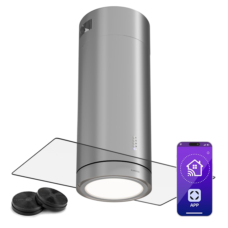 Aspiratore Cucina Con Touch Control KLARSTEIN Contempo Neo - Cappa Sottopensile Moderna, 60 Cm, 175 M³/h, Touch Control, Scarico O Ricircolo Cappa Cucina 60 Cm 175 M3/h - 2