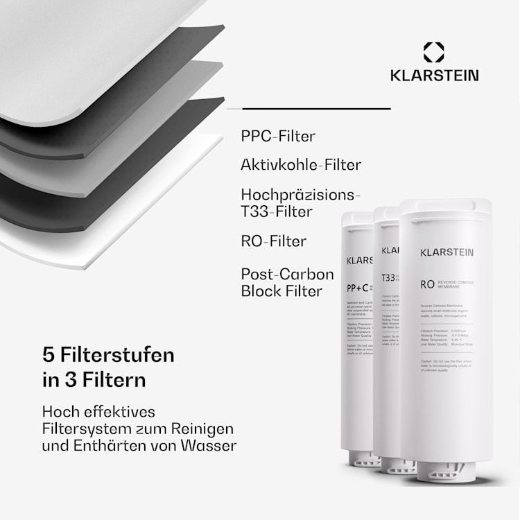 PureFina 600 Wasserfiltersystem Umkehrosmose 600 GPD 2270 L/d