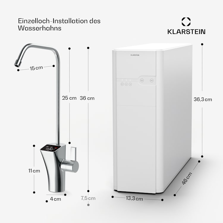 PureFina 600 Wasserfiltersystem Umkehrosmose 600 GPD 2270 L/d