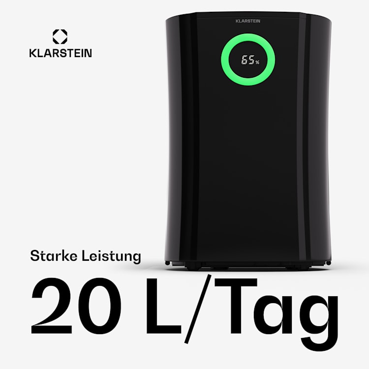 DryFy Pro Connect 20 Luftentfeuchter WiFi Kompression 20l/d 20-30m² Anthrazit