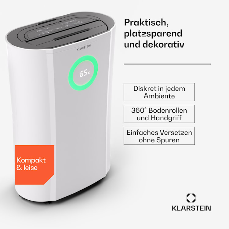 DryFy Pro Connect 20 Luftentfeuchter WiFi Kompression 20l/d 20-30m² Weiß