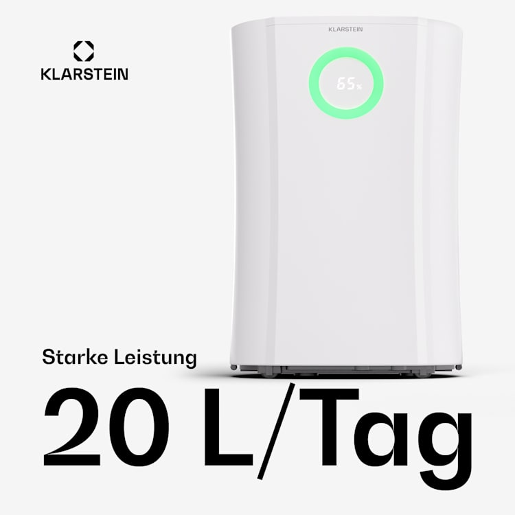 DryFy Pro Connect 20 Luftentfeuchter WiFi Kompression 20l/d 20-30m² Weiß