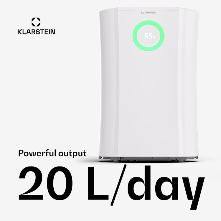 DryFy Pro Connect 20, dezumidificator, Wifi, compresie, 20l/zi, 20-30m² Alb