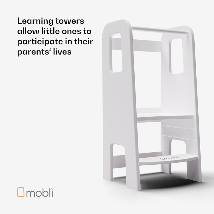 Ully leertoren Montessori MDF 40,5 x 86 x 38 cm in hoogte verstelbaar 