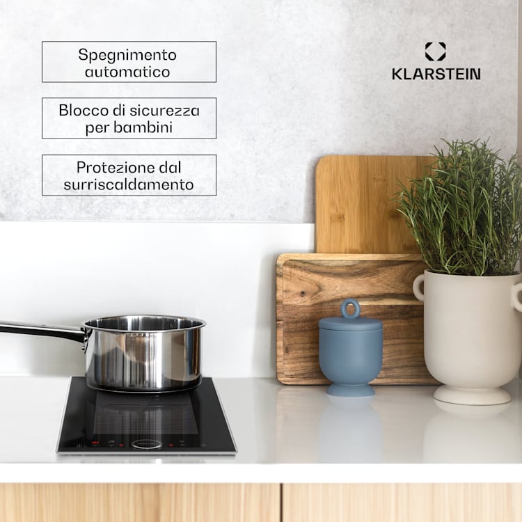 Delicatessa Domino Prime - Piano cottura a induzione da incasso, 2 zone, 3500 W, autonomo Domino Prime | 30 cm | Nero