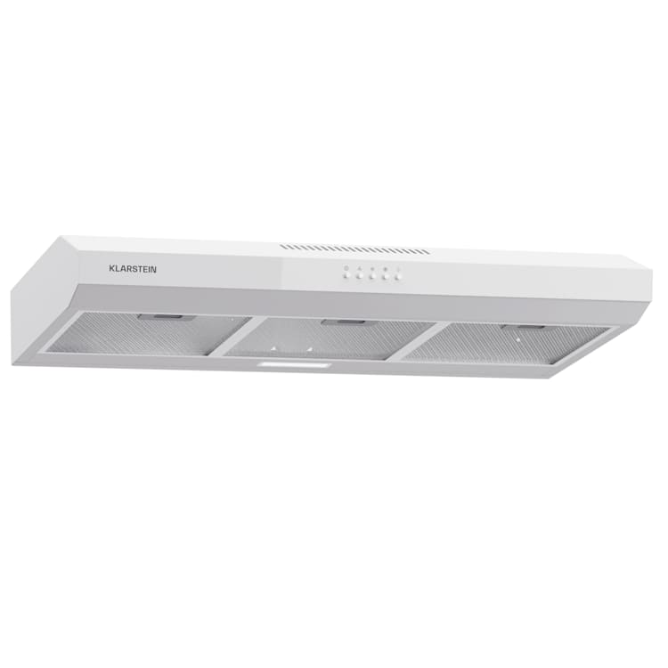 Contempo 90 Hotte aspirante encastrée 90 cm 200 m³/h LED Acier inoxydable Acrylique 90 cm | Blanc