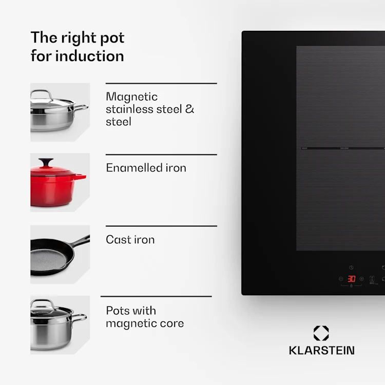 Delicatessa 70 Flex built-in hob induction 4 zones 7000 W glass ceramic Flex | 70 cm | Black