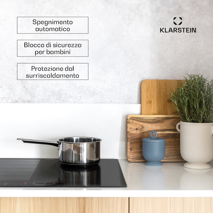 Delicatessa 70 Hybrid - Piano cottura a induzione da incasso, autonomo, 4 zone, 7000 W, vetroceramica Hybrid | 70 cm | Nero