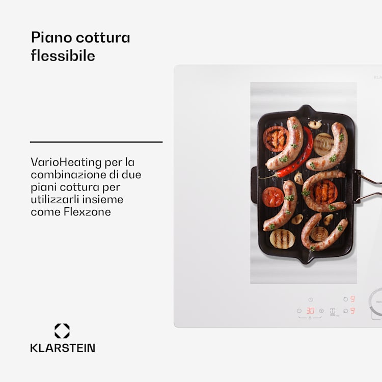 Delicatessa 77 Flex - Piano cottura a induzione da incasso, 4 zone, 7000 W, vetroceramica